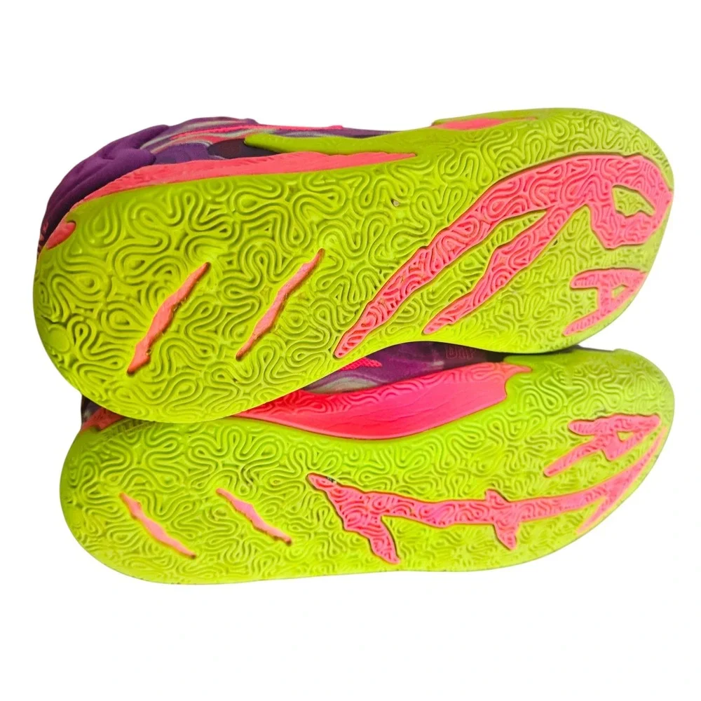 Puma MB.03 Toxic LaMelo Ball Purple Pink Lime Green Basketball Shoes Mens 11‎ - Picture 7 of 9